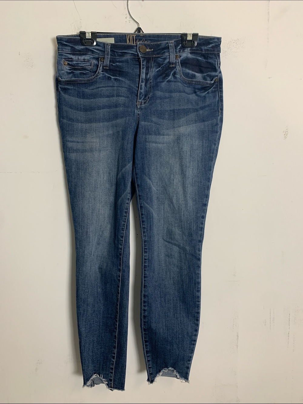 Kut from the Kloth Dark Blue Cropped Skinny Jeans